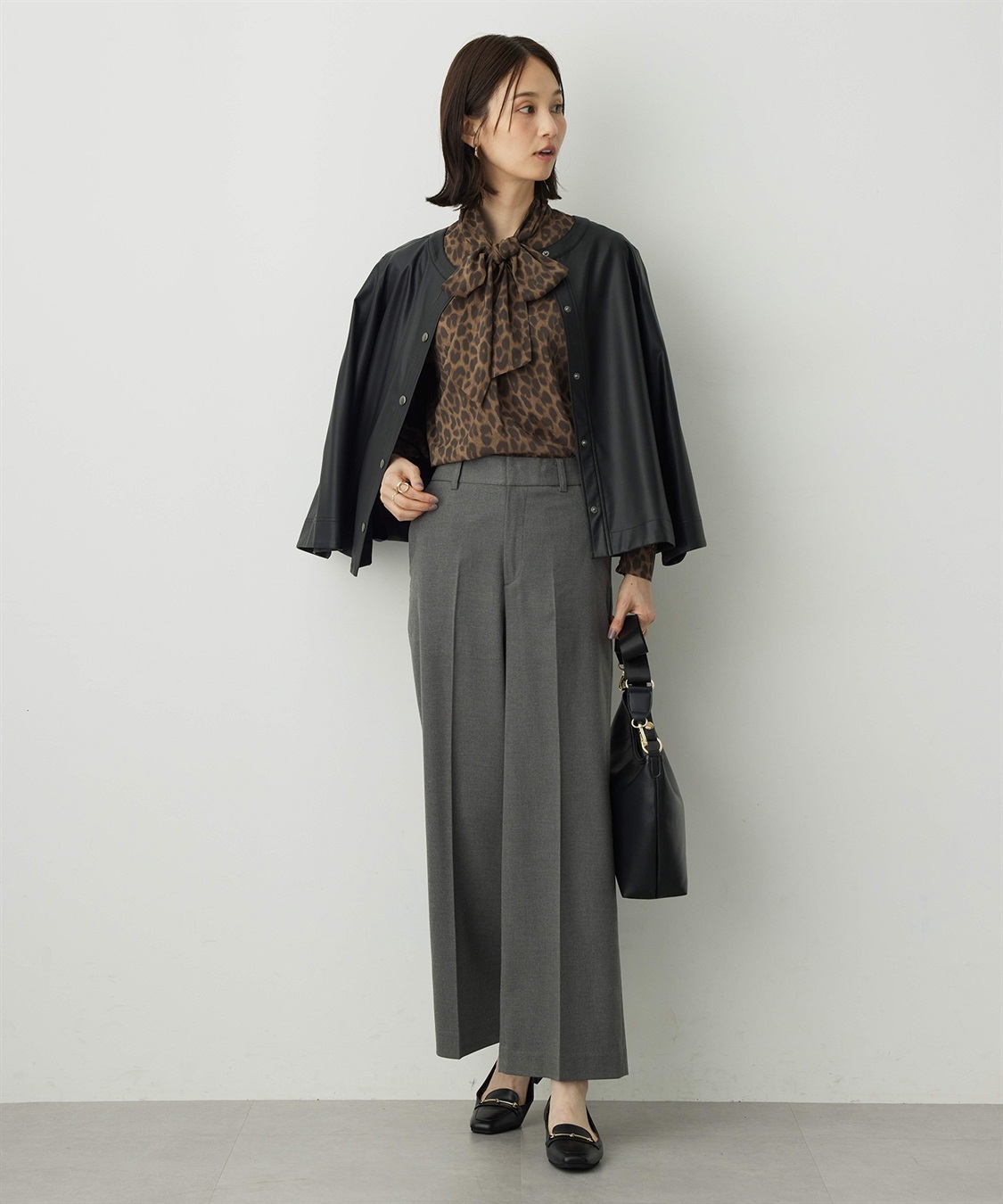 A/C DESIGN BY ALPHA CUBIC レオパードプリントブラウス_sub_4