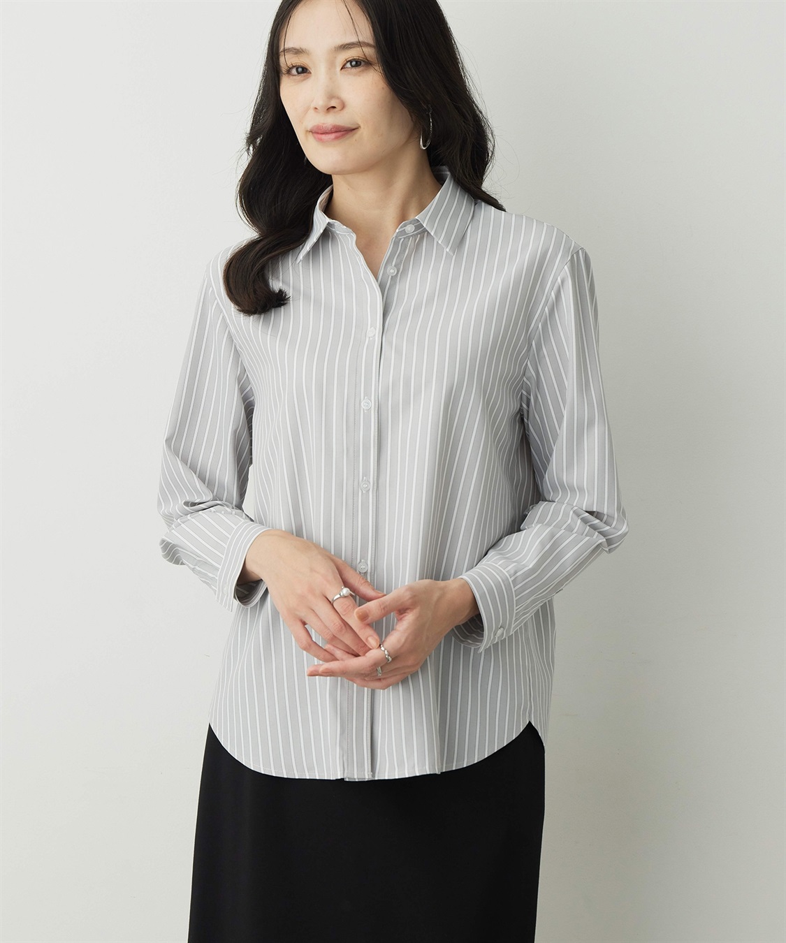 A/C DESIGN BY ALPHA CUBIC ストライプシャツ_sub_2