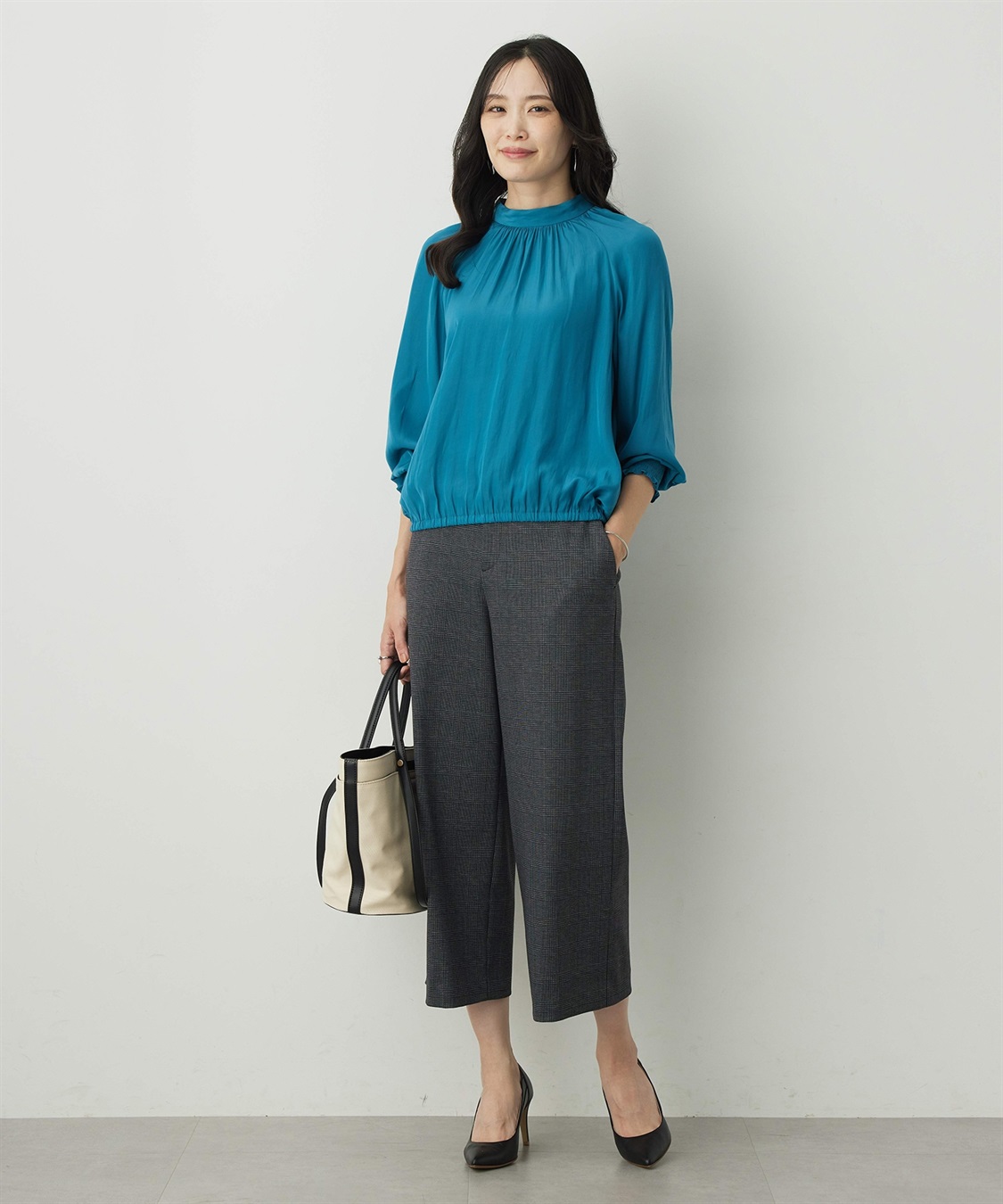 A/C DESIGN BY ALPHA CUBIC ギャザーブラウス_sub_8