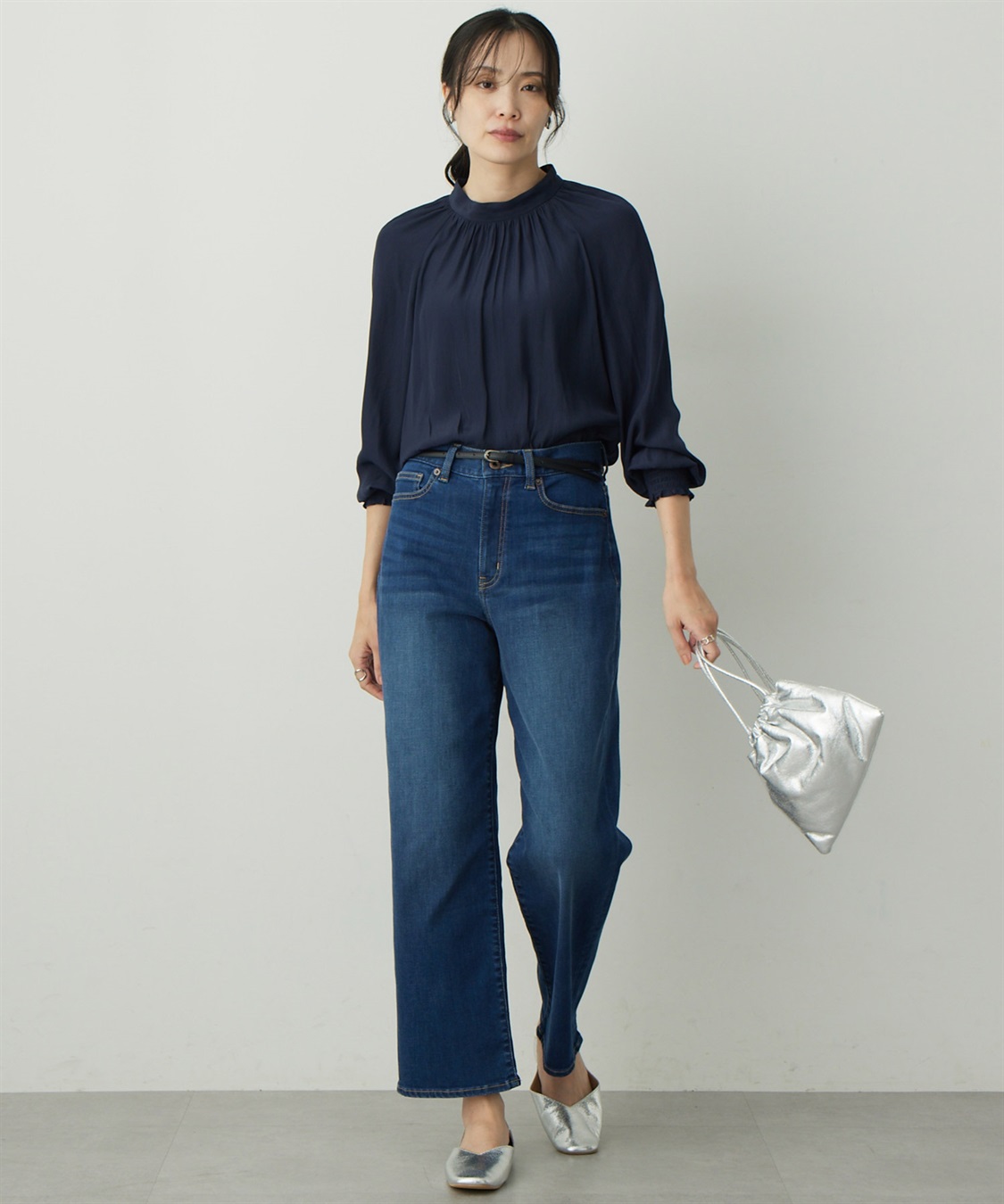 A/C DESIGN BY ALPHA CUBIC ギャザーブラウス_sub_10