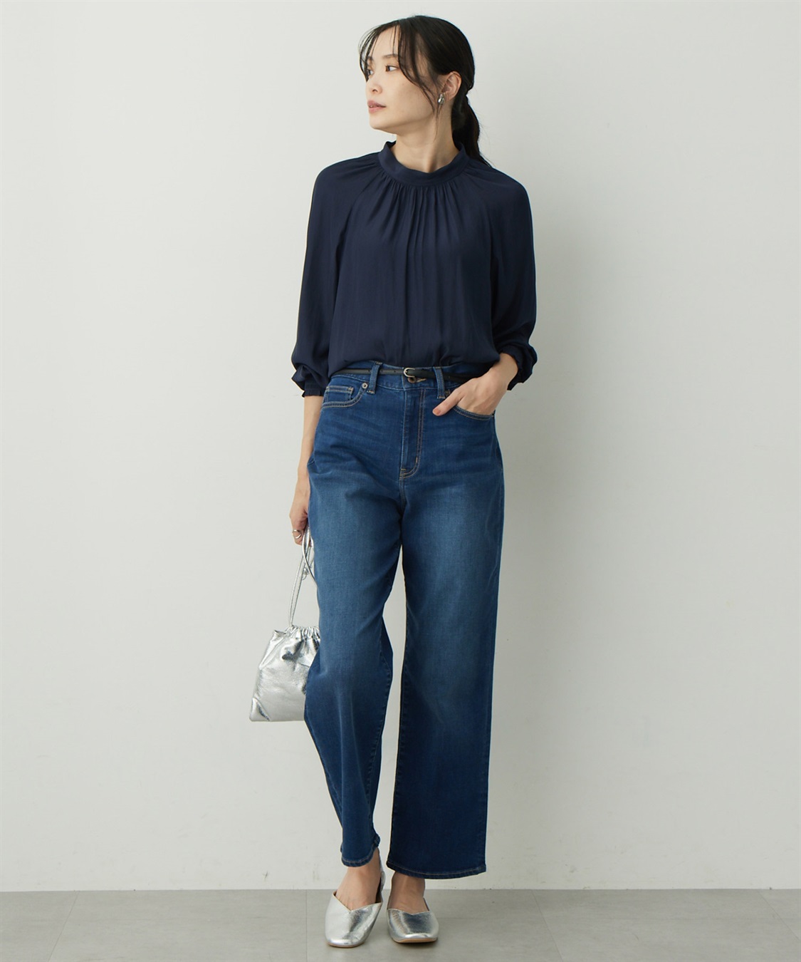 A/C DESIGN BY ALPHA CUBIC ギャザーブラウス_sub_11