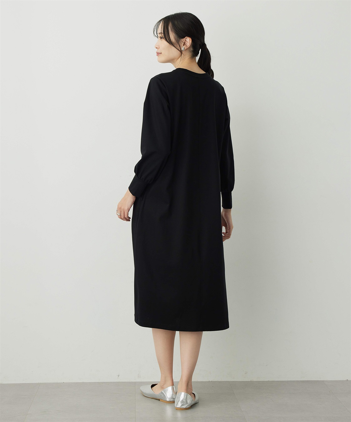A/C DESIGN BY ALPHA CUBIC ボリュームスリーブワンピース_sub_2