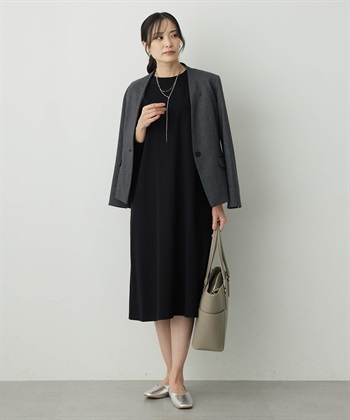 A/C DESIGN BY ALPHA CUBIC ボリュームスリーブワンピース_subthumb_4