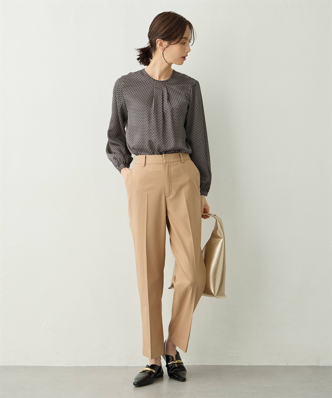 A/C DESIGN BY ALPHA CUBIC チェーンプリントブラウス_sub_5