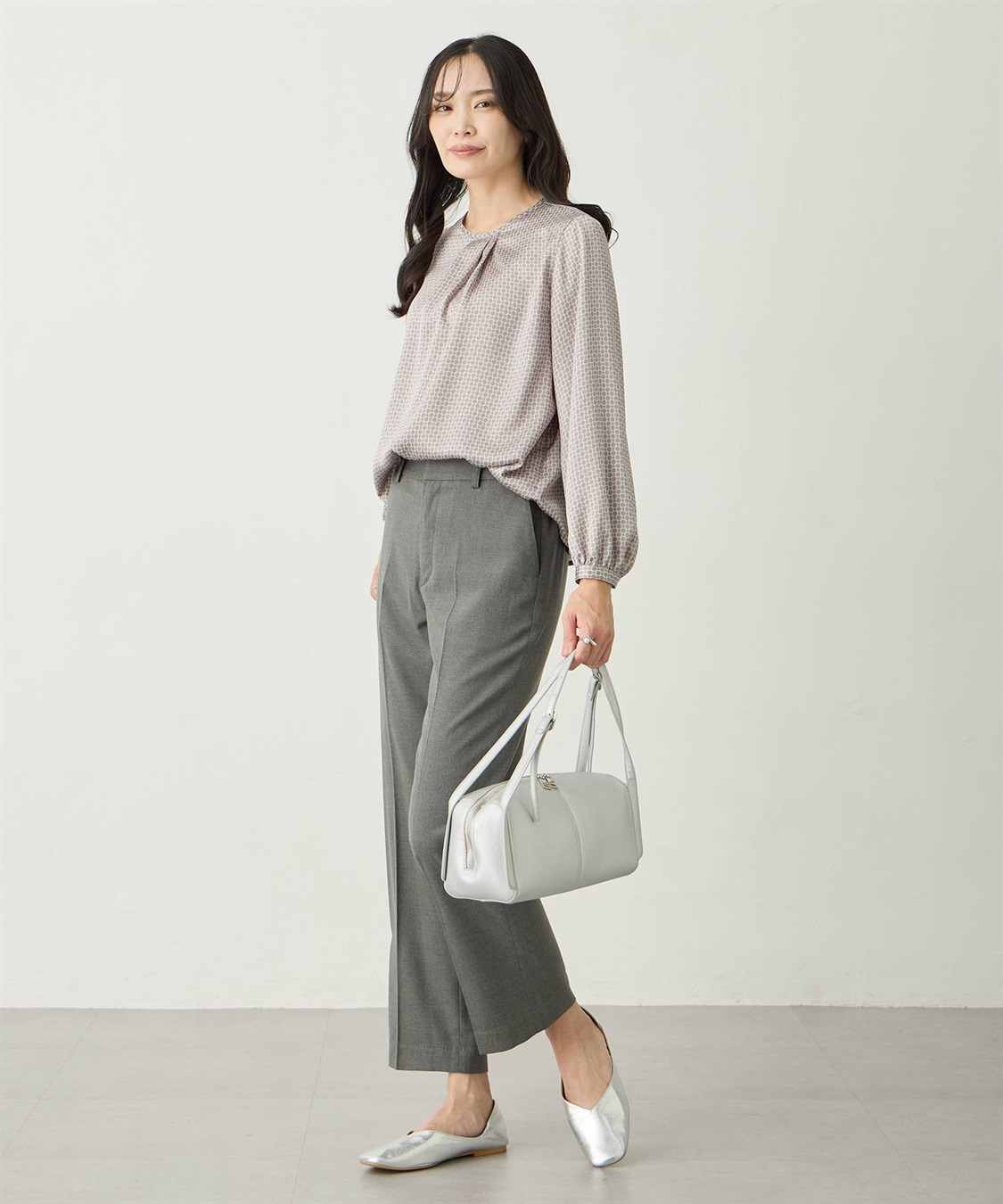 Ccf様 エブリン ストライプ クロシェ ラフィア ミディアム コンバーチブル