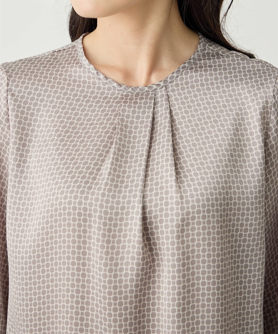 A/C DESIGN BY ALPHA CUBIC チェーンプリントブラウス_sub_8