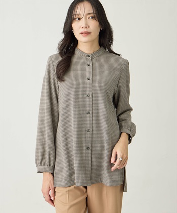 A/C DESIGN BY ALPHA CUBIC ローズオイル加工チュニックシャツ_subthumb_3