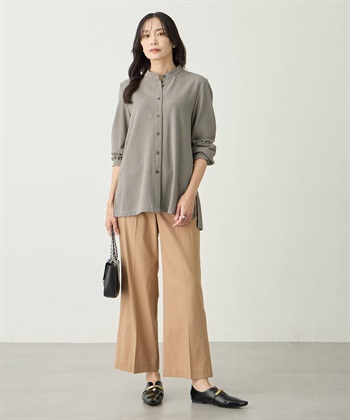 A/C DESIGN BY ALPHA CUBIC ローズオイル加工チュニックシャツ_subthumb_4