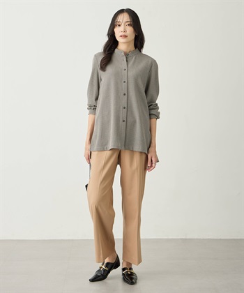 A/C DESIGN BY ALPHA CUBIC ローズオイル加工チュニックシャツ_subthumb_5