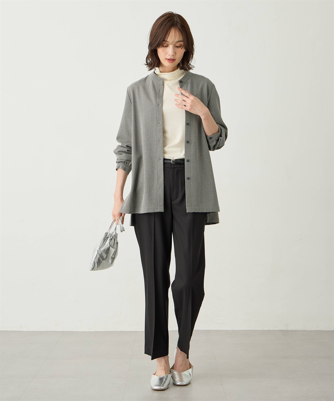 A/C DESIGN BY ALPHA CUBIC ローズオイル加工チュニックシャツ_sub_7