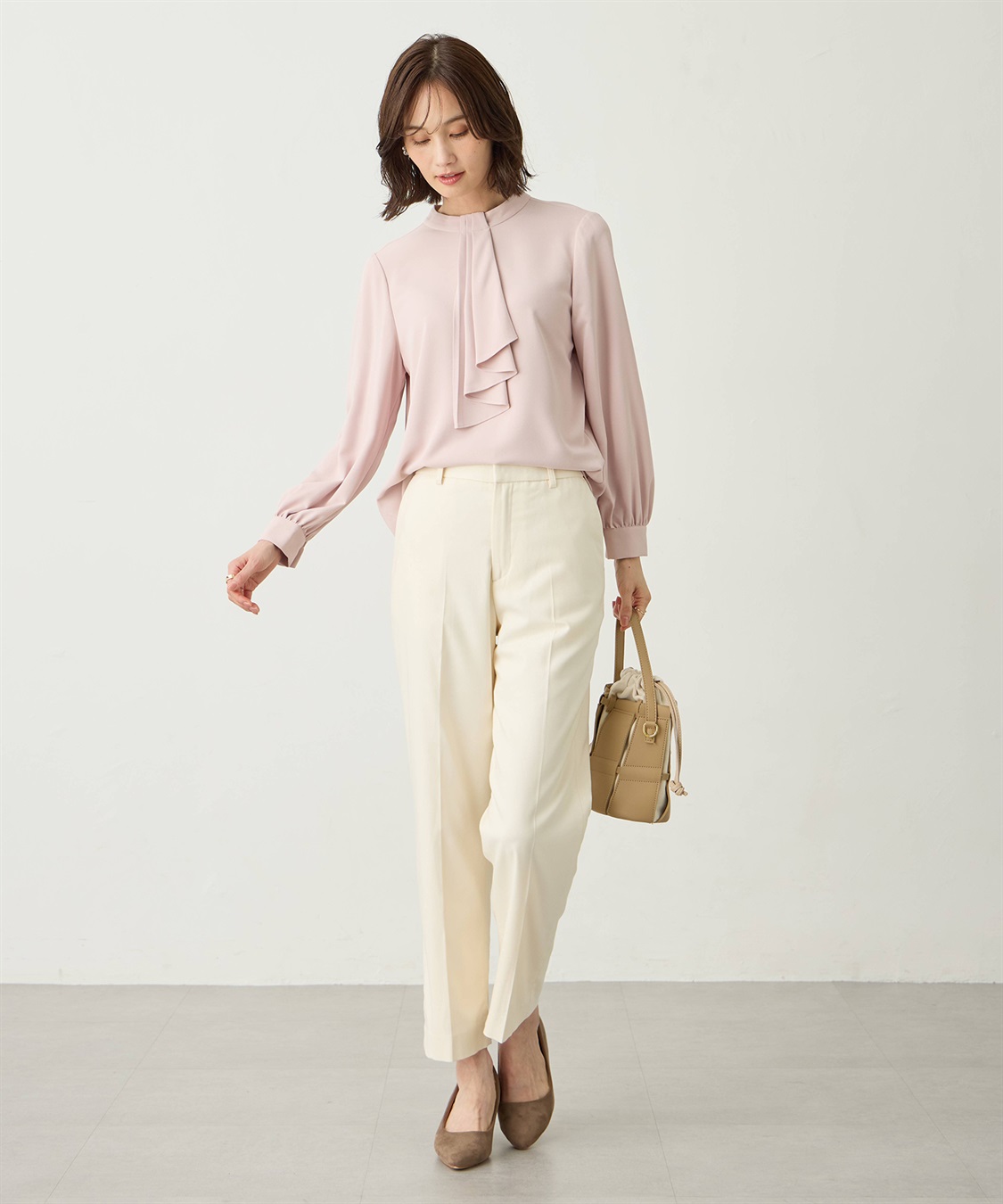 A/C DESIGN BY ALPHA CUBIC ボウタイブラウス_sub_10