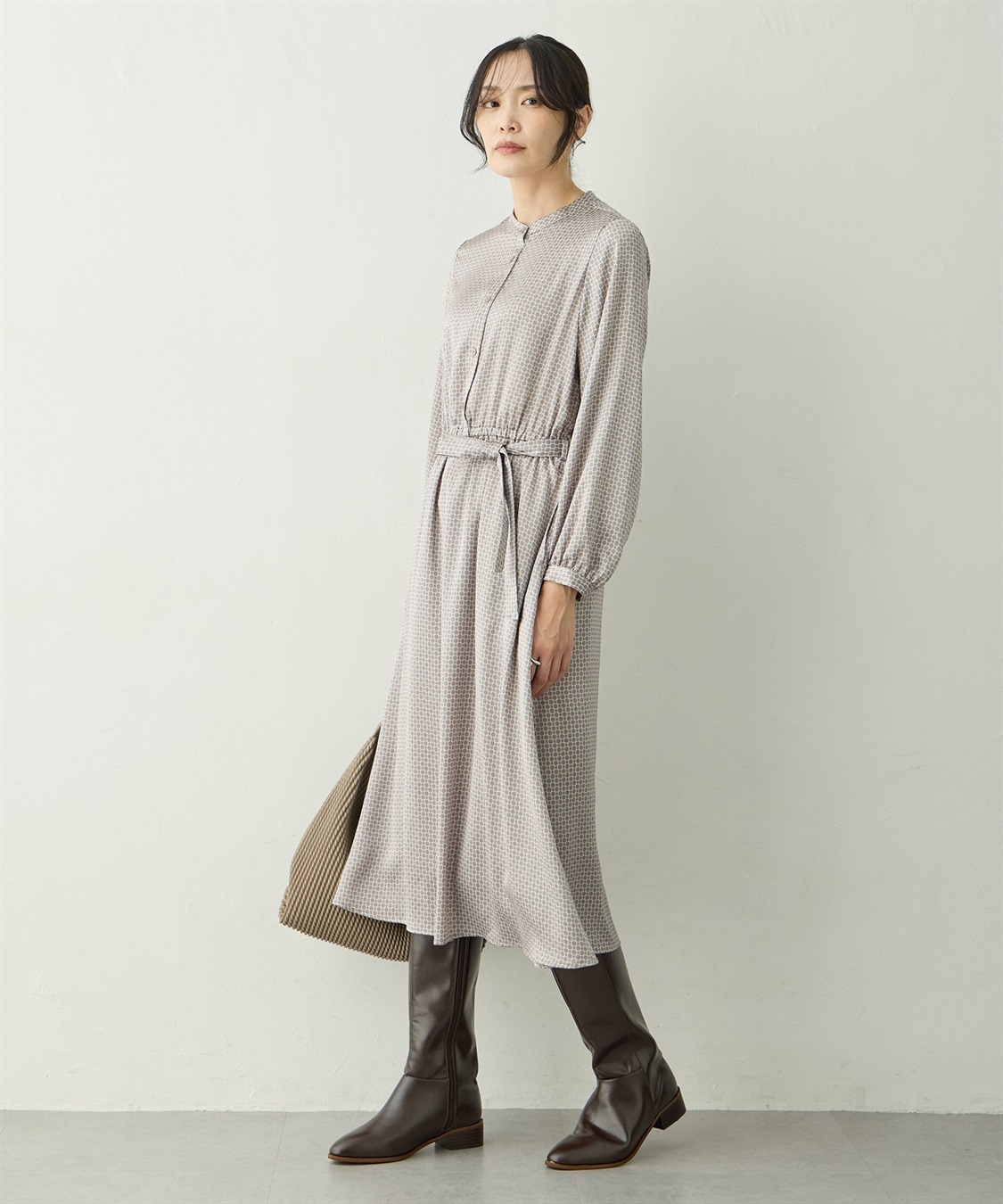 A/C DESIGN BY ALPHA CUBIC チェーンプリントワンピース_sub_5