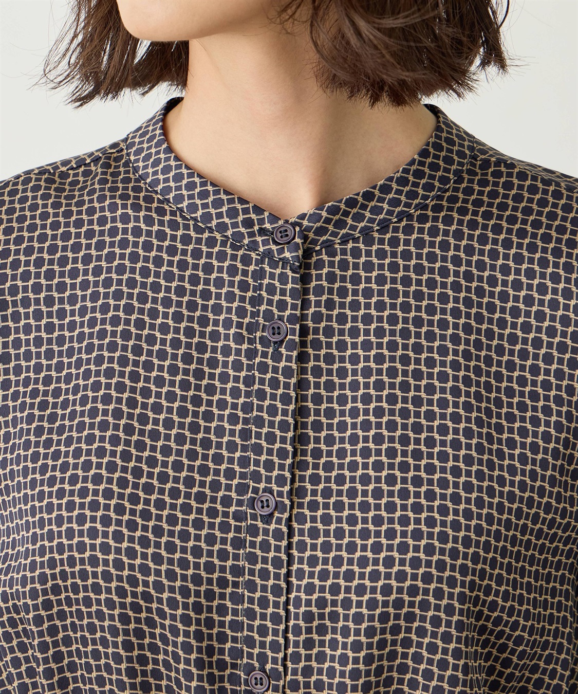 A/C DESIGN BY ALPHA CUBIC チェーンプリントワンピース_sub_8