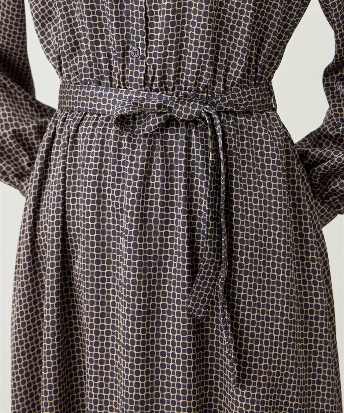 A/C DESIGN BY ALPHA CUBIC チェーンプリントワンピース_sub_9