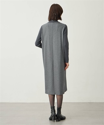 A/C DESIGN BY ALPHA CUBIC リブ切り替えハイネックニットワンピース_subthumb_5