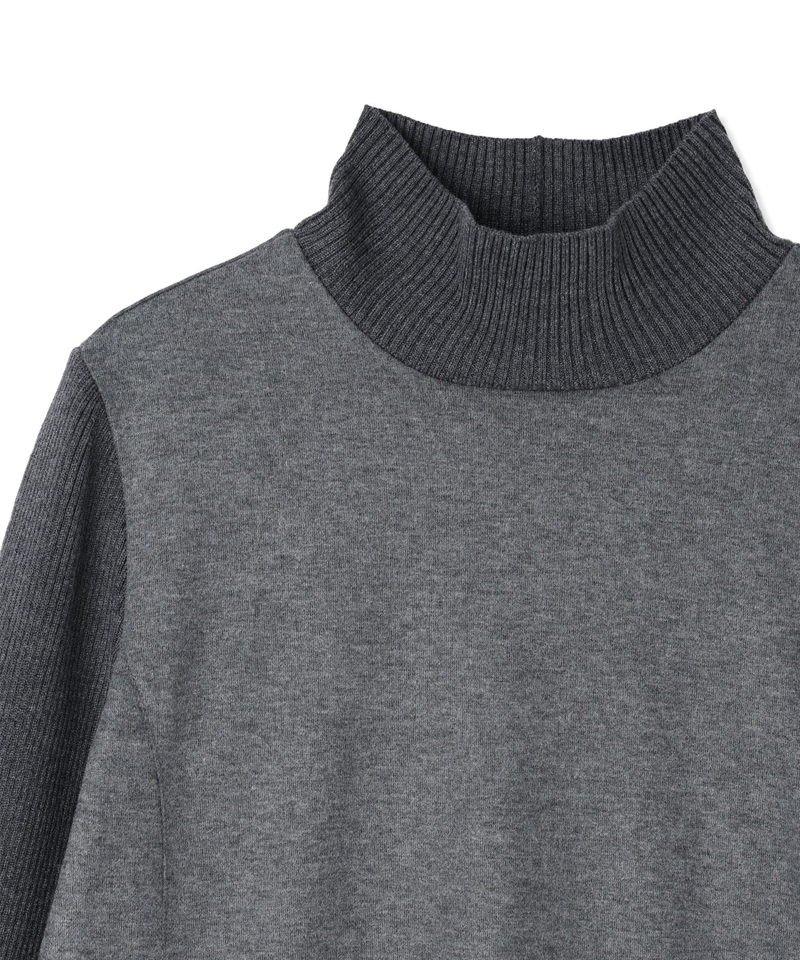 A/C DESIGN BY ALPHA CUBIC リブ切り替えハイネックニットワンピース_sub_15