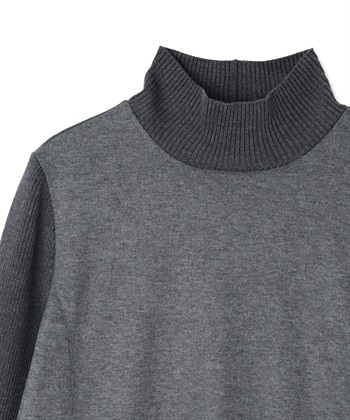 A/C DESIGN BY ALPHA CUBIC リブ切り替えハイネックニットワンピース_subthumb_15