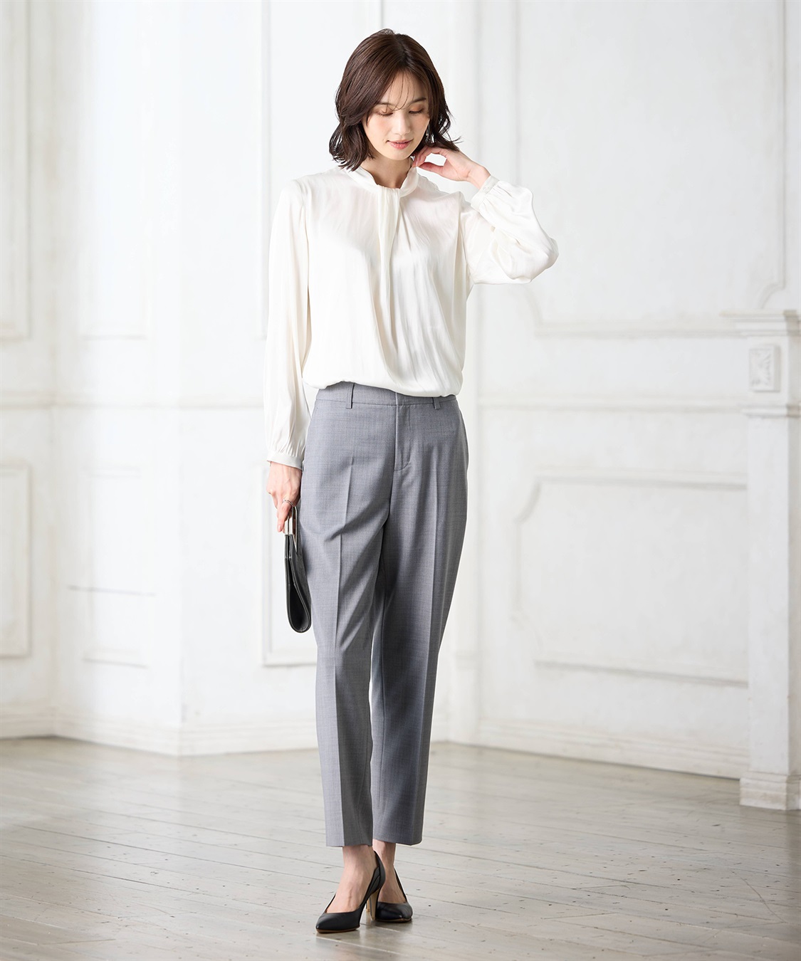 A/C DESIGN BY ALPHA CUBIC ボウタイブラウス【ファーストライン】_sub_6