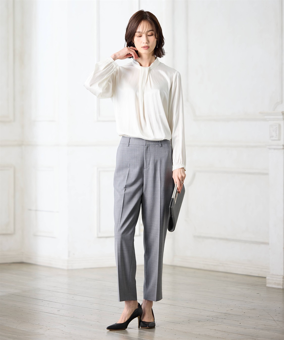 A/C DESIGN BY ALPHA CUBIC ボウタイブラウス【ファーストライン】_sub_7