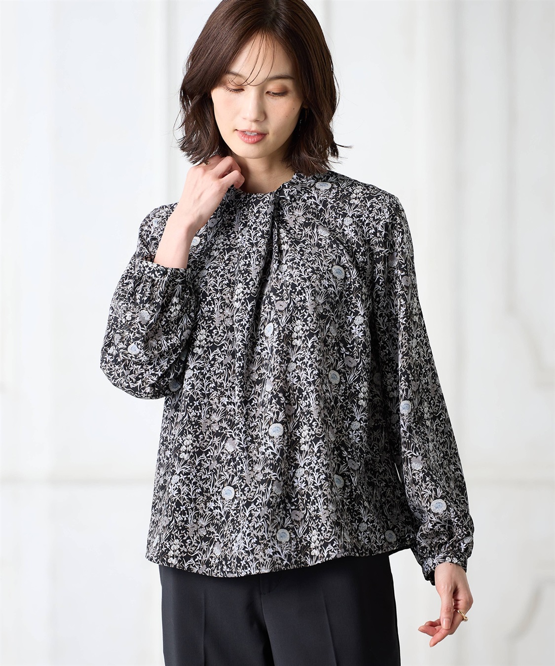 A/C DESIGN BY ALPHA CUBIC リバティプリントブラウス【ファーストライン】_sub_1