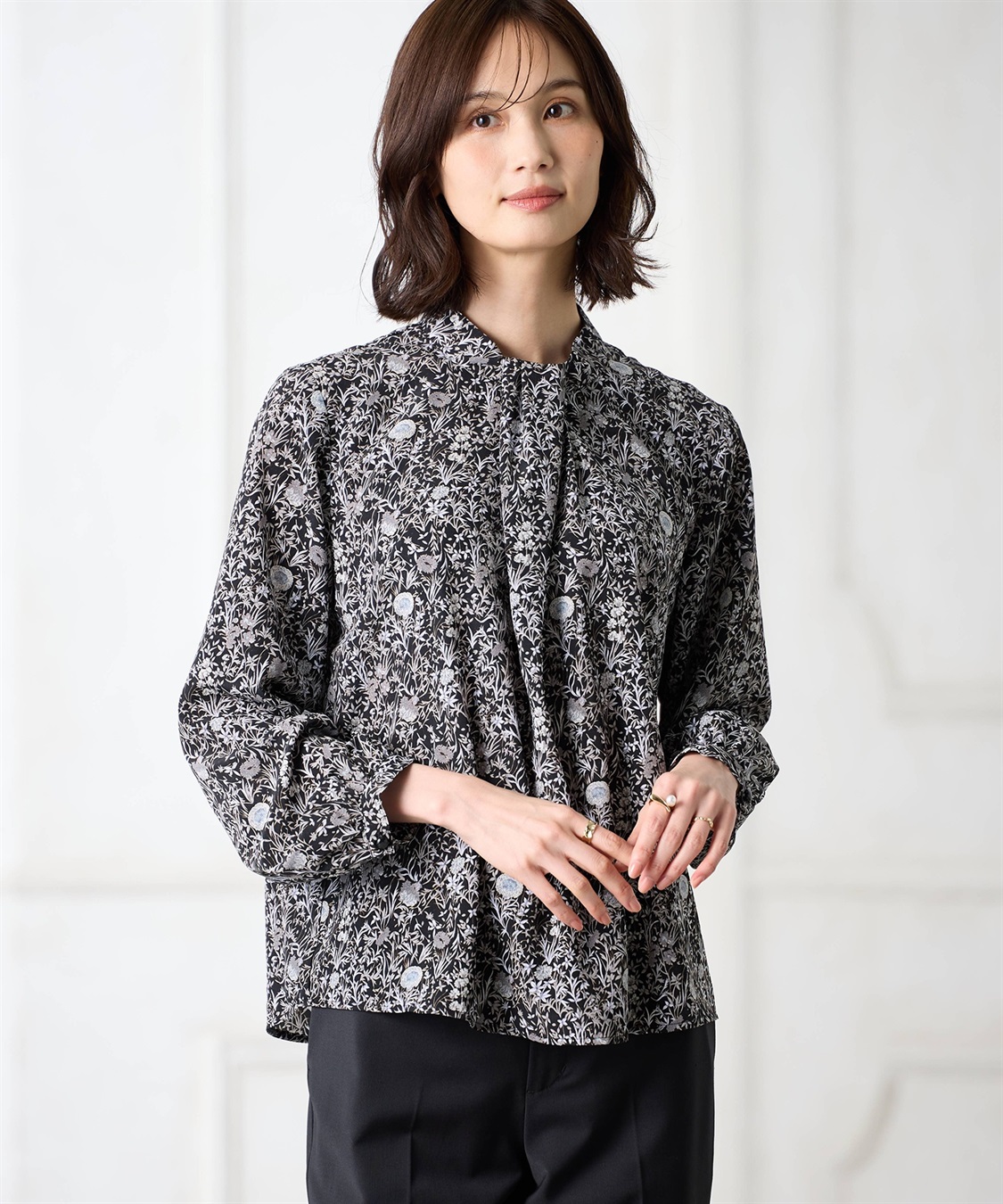A/C DESIGN BY ALPHA CUBIC リバティプリントブラウス【ファーストライン】_sub_2