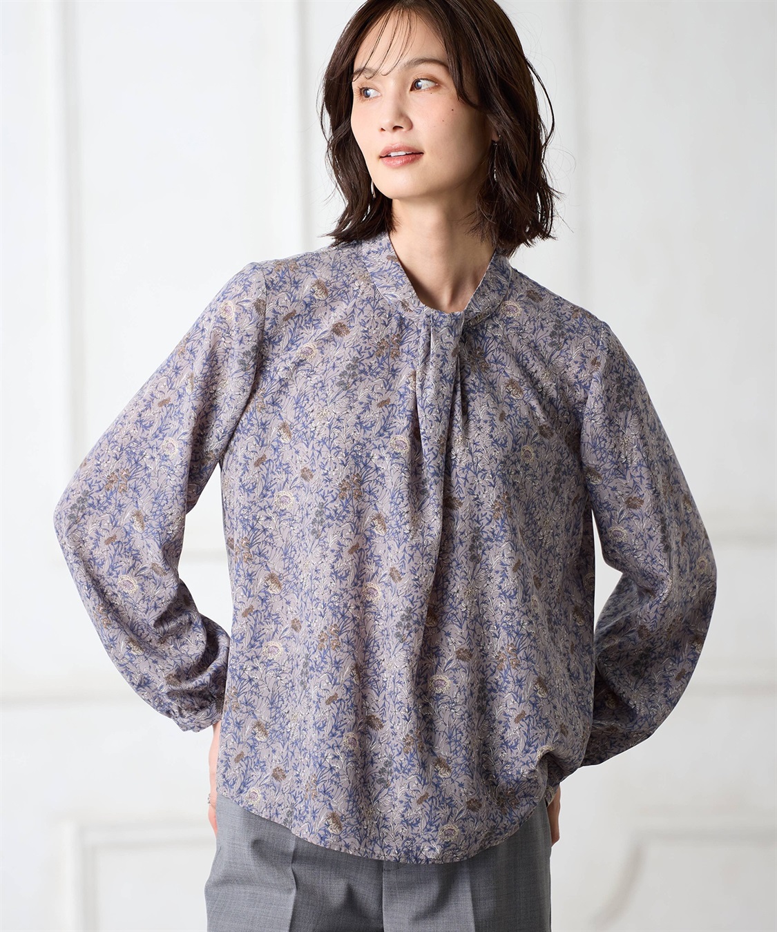 A/C DESIGN BY ALPHA CUBIC リバティプリントブラウス【ファーストライン】_sub_7