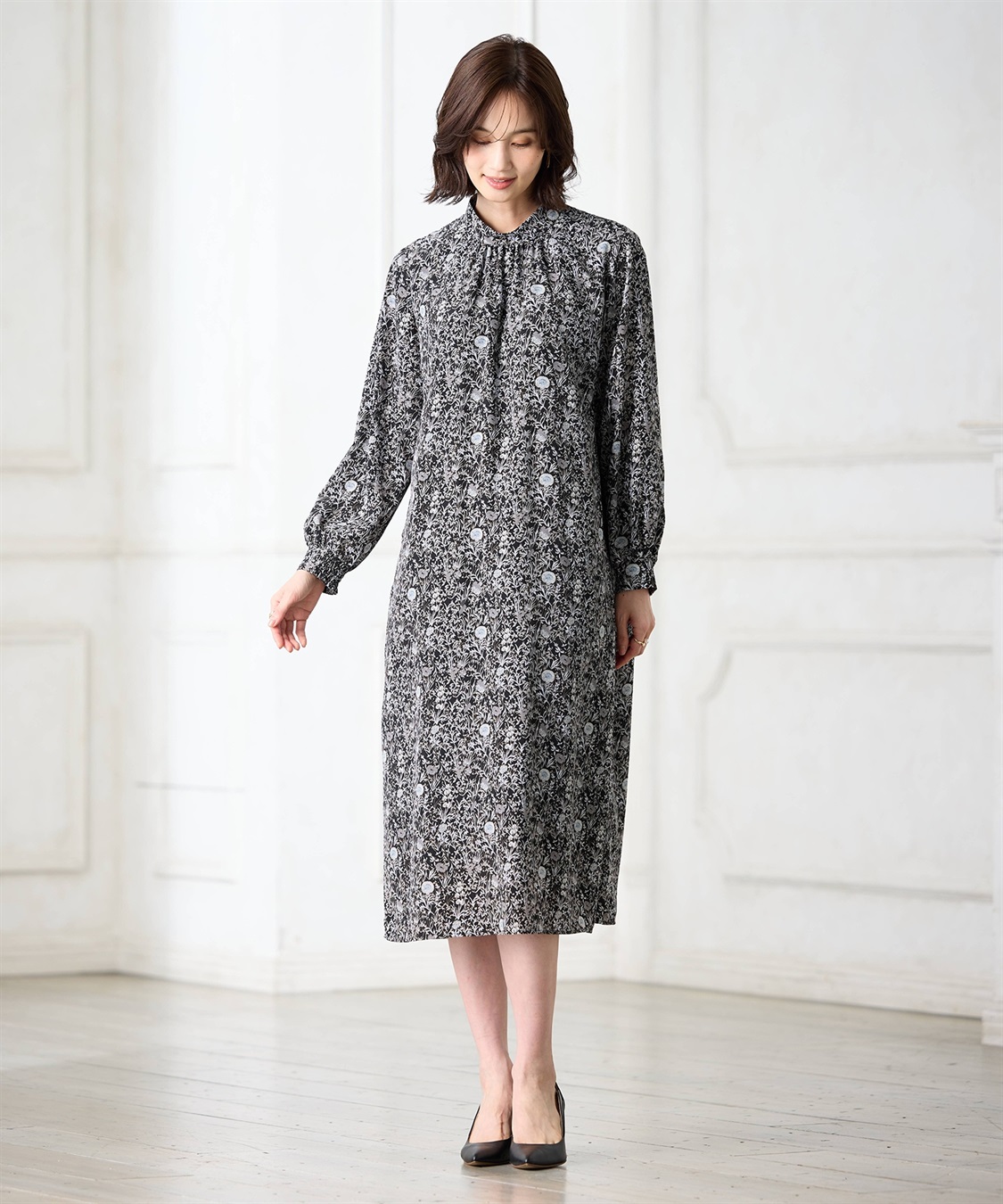 A/C DESIGN BY ALPHA CUBIC リバティプリントワンピース【ファーストライン】_sub_9