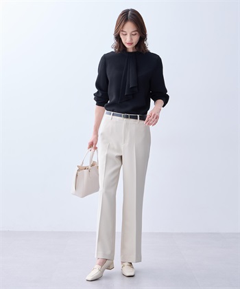 A/C DESIGN BY ALPHA CUBIC ジャガードボウタイブラウス_subthumb_6