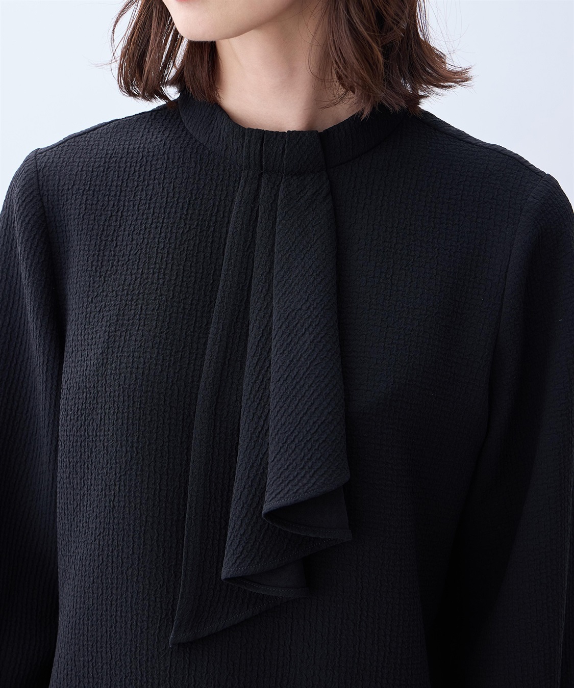 A/C DESIGN BY ALPHA CUBIC ジャガードボウタイブラウス_sub_8