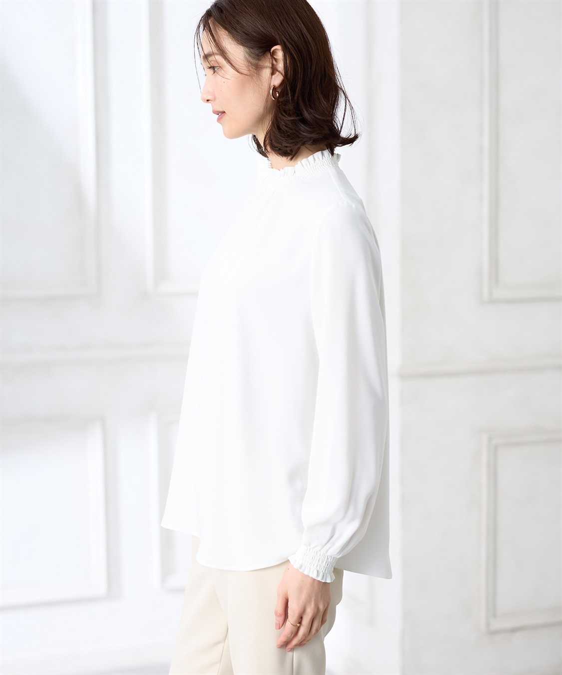 A/C DESIGN BY ALPHA CUBIC フリルブラウス_sub_1