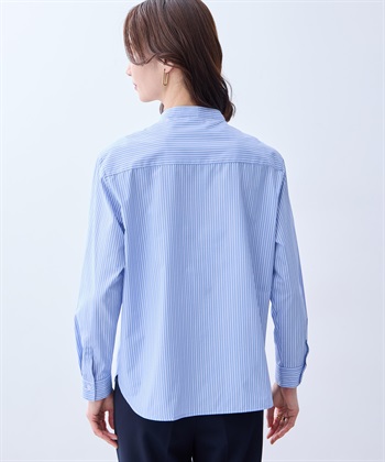 A/C DESIGN BY ALPHA CUBIC バンドカラーストライプシャツ_subthumb_2