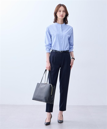 A/C DESIGN BY ALPHA CUBIC バンドカラーストライプシャツ_subthumb_6