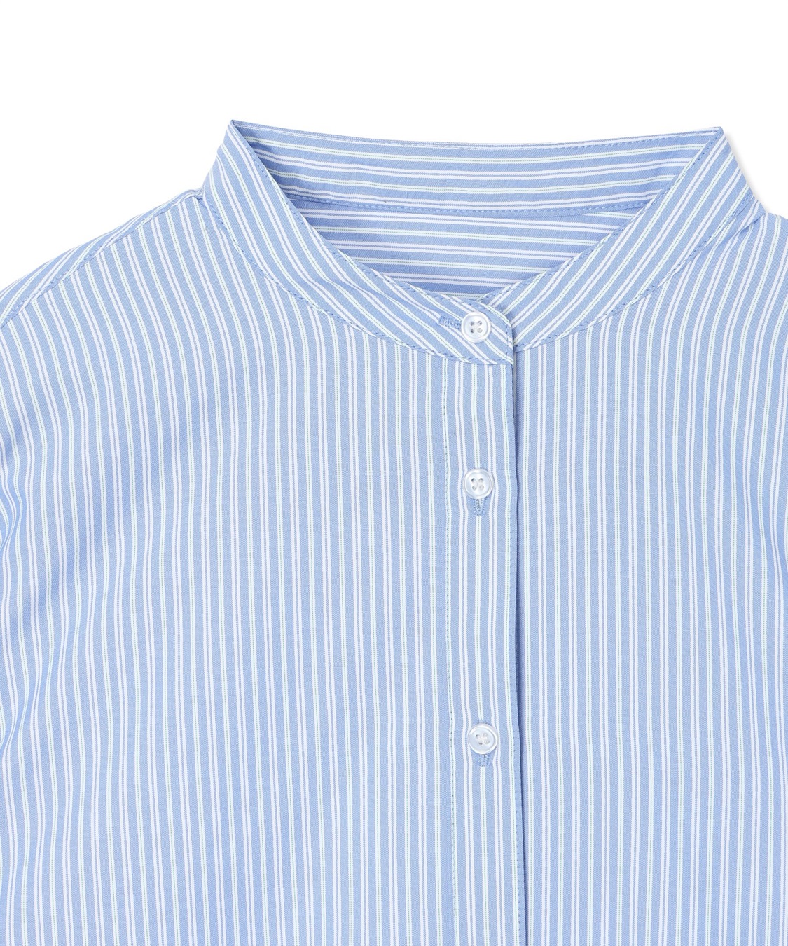 A/C DESIGN BY ALPHA CUBIC バンドカラーストライプシャツ_sub_10