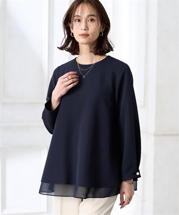 A/C DESIGN BY ALPHA CUBIC シフォンレイヤードブラウス【セットアップ対応】_subthumb_4