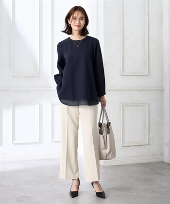 A/C DESIGN BY ALPHA CUBIC シフォンレイヤードブラウス【セットアップ対応】_subthumb_7