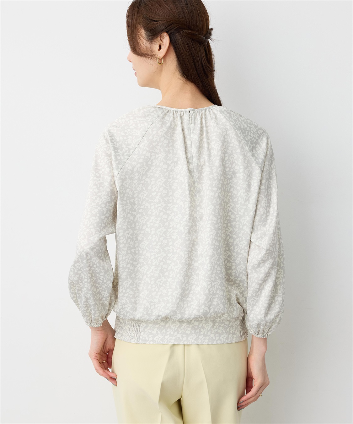 A/C DESIGN BY ALPHA CUBIC フラワープリントブラウス_sub_4