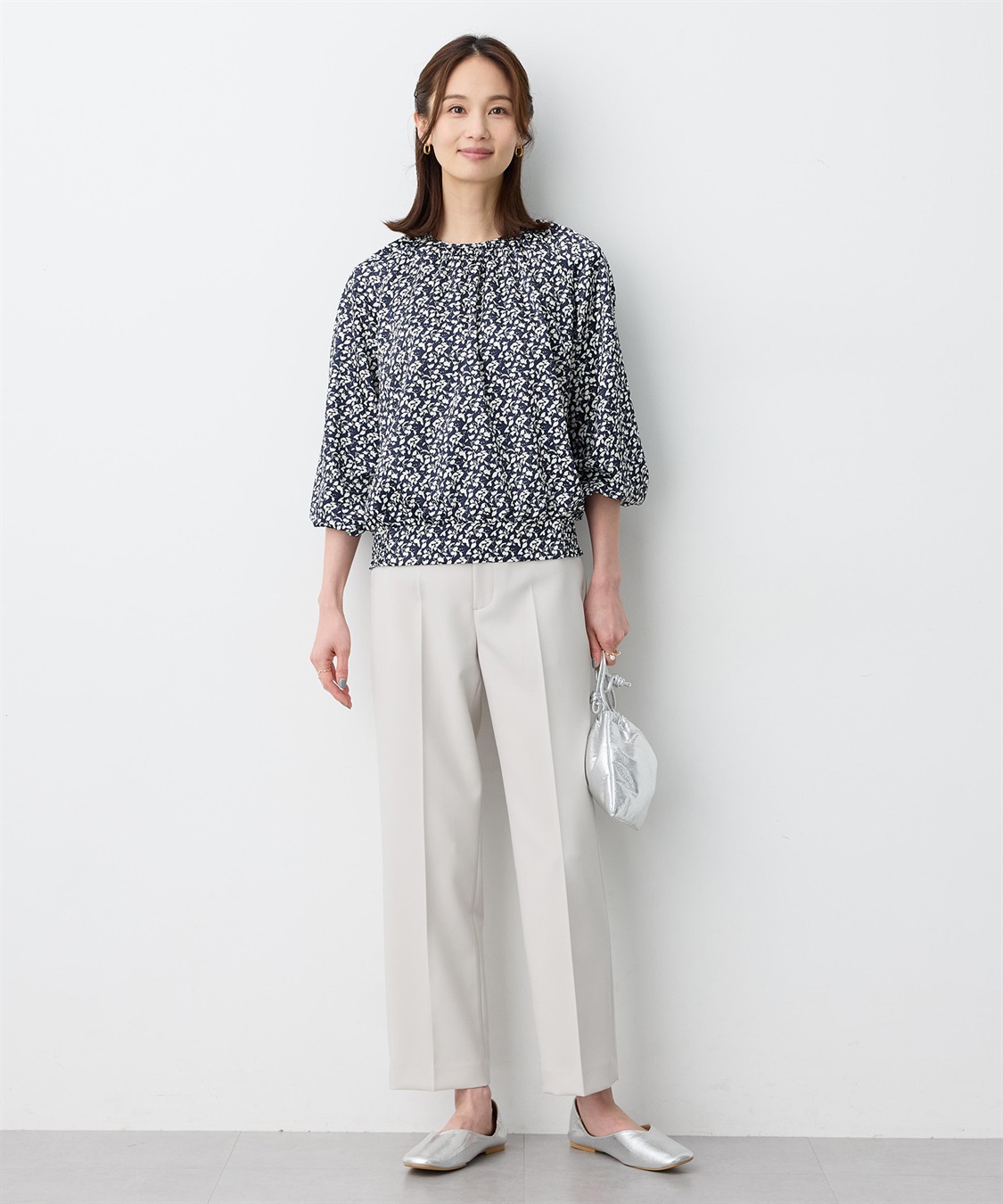 A/C DESIGN BY ALPHA CUBIC フラワープリントブラウス_sub_6