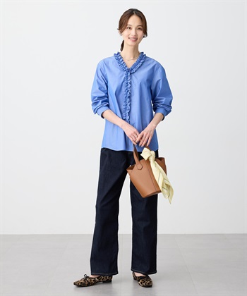 A/C DESIGN BY ALPHA CUBIC Vネックフリルブラウス_subthumb_6