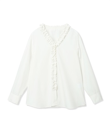 A/C DESIGN BY ALPHA CUBIC Vネックフリルブラウス_subthumb_17