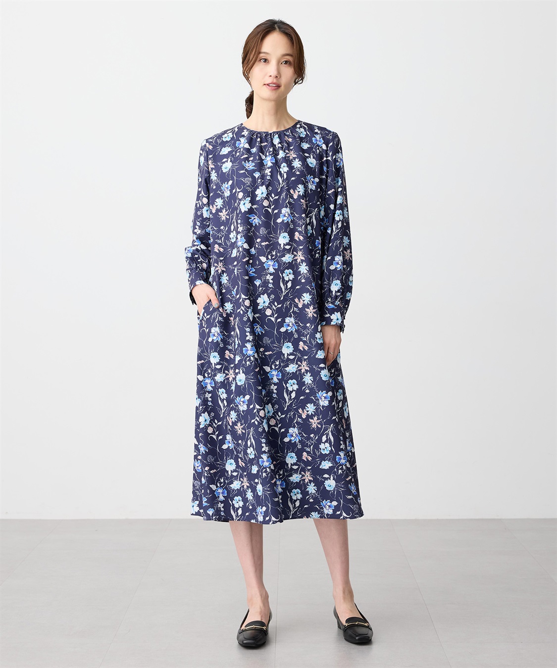 A/C DESIGN BY ALPHA CUBIC プリントワンピース_sub_3