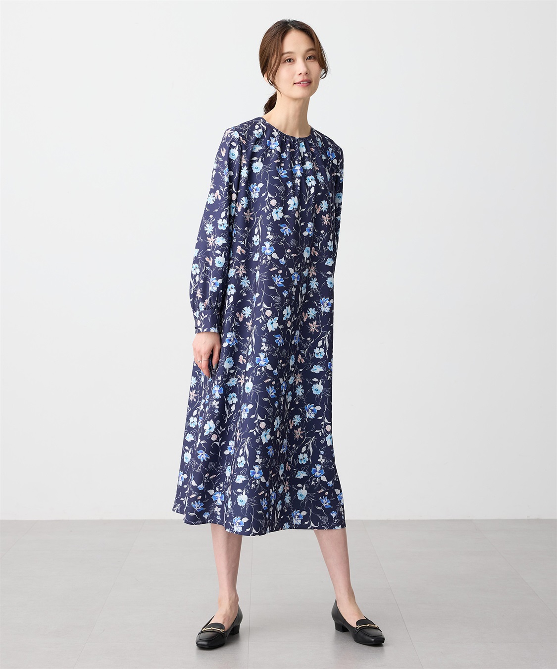 A/C DESIGN BY ALPHA CUBIC プリントワンピース_sub_4