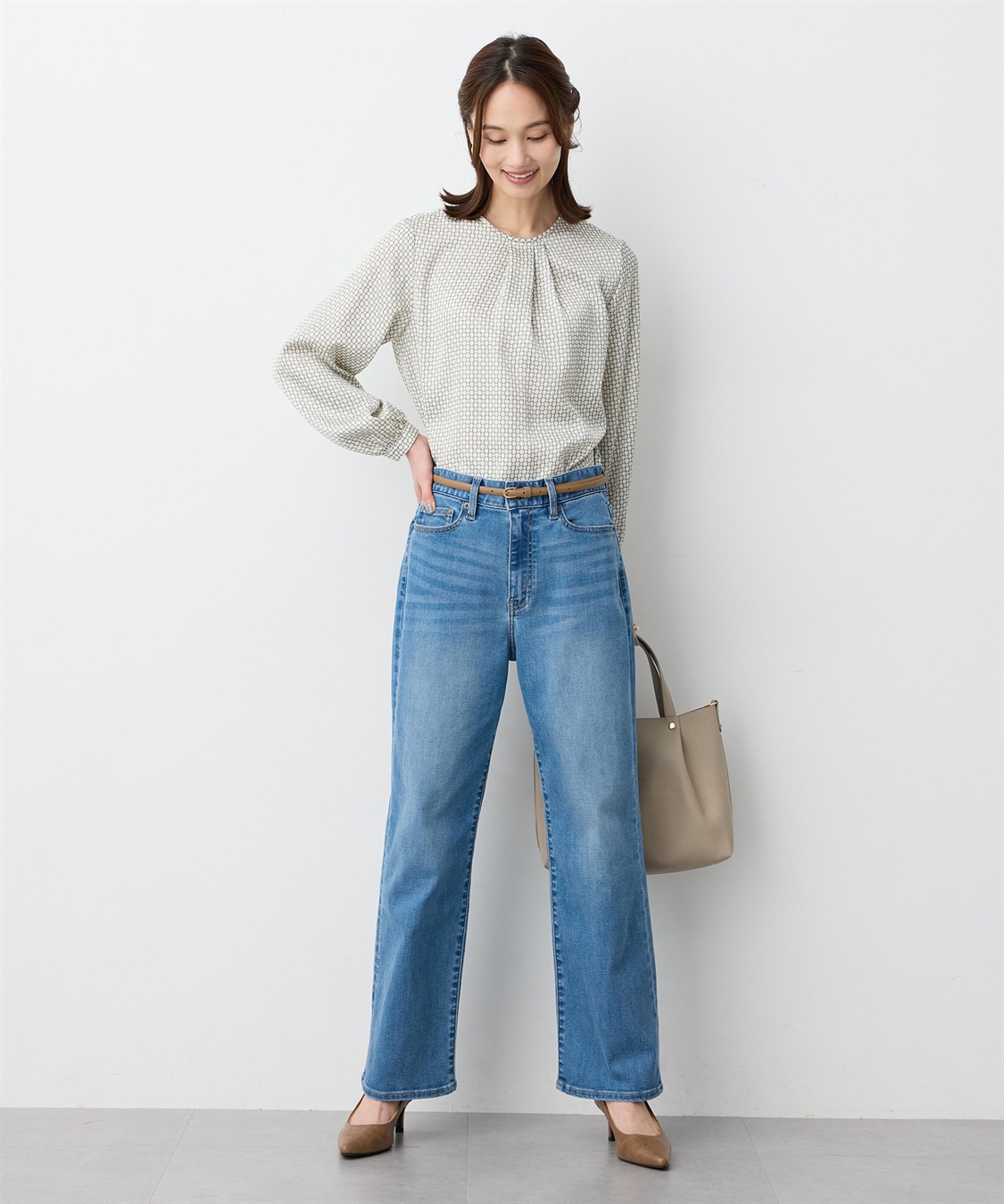 A/C DESIGN BY ALPHA CUBIC チェーンプリントブラウス_sub_9