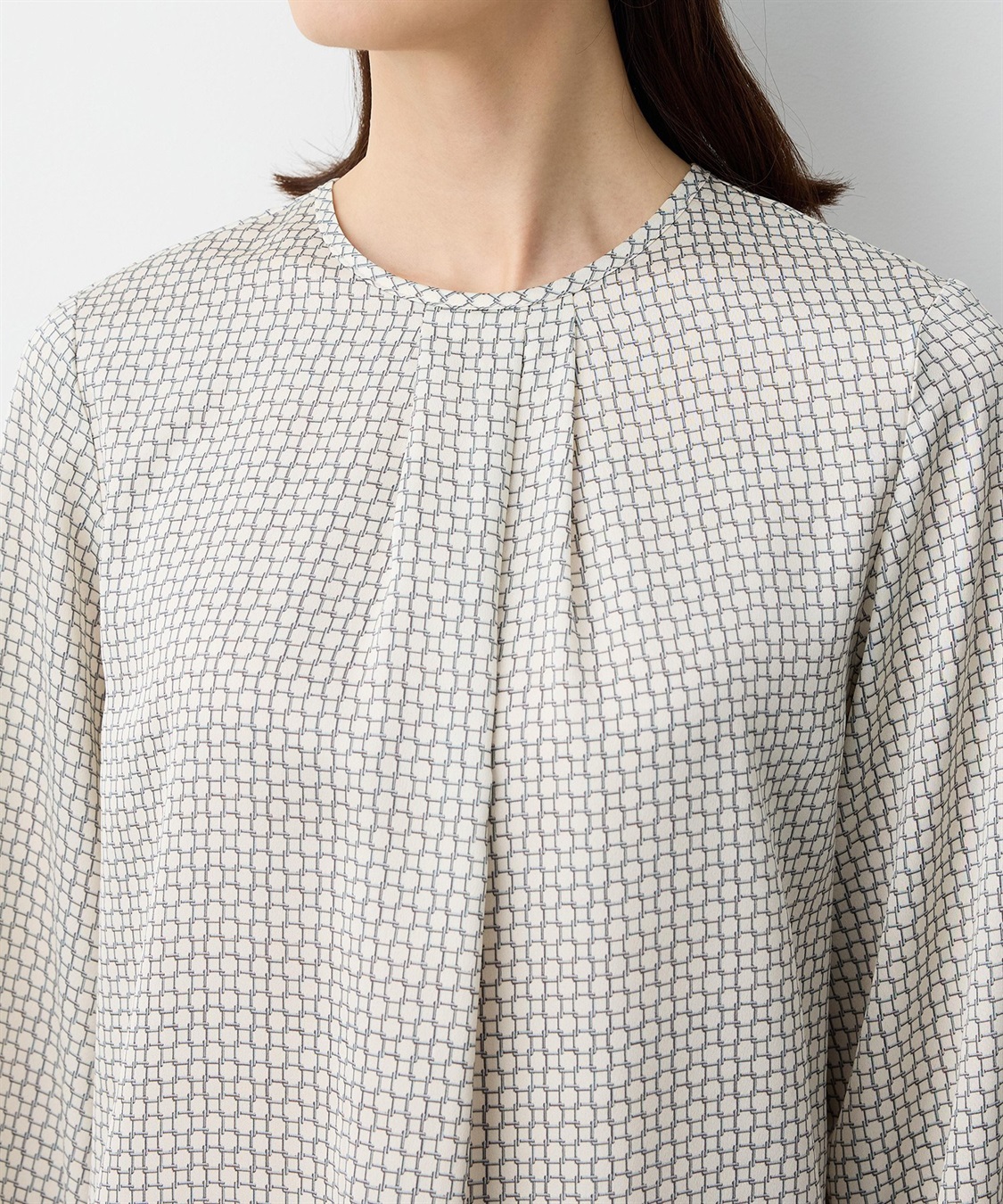 A/C DESIGN BY ALPHA CUBIC チェーンプリントブラウス_sub_10