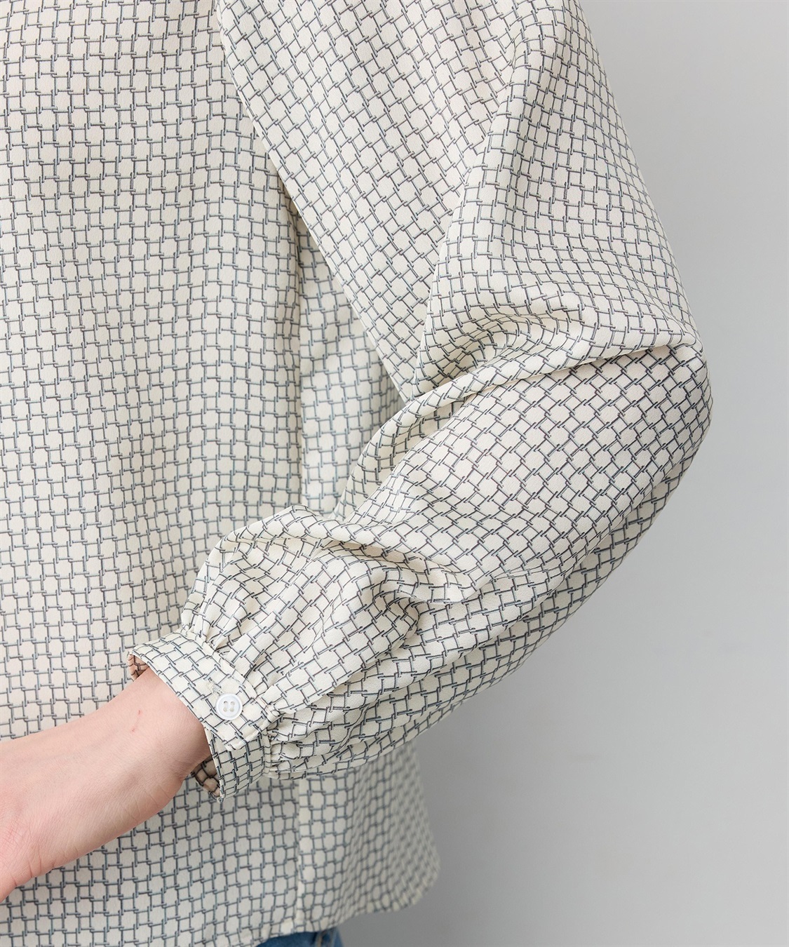 A/C DESIGN BY ALPHA CUBIC チェーンプリントブラウス_sub_11