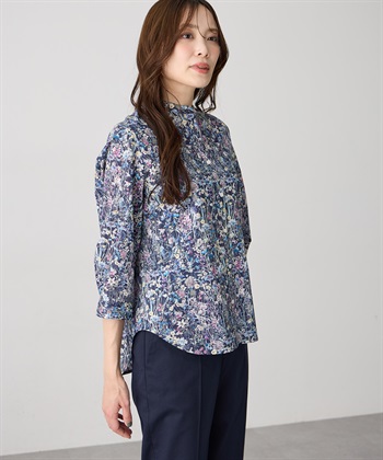 A/C DESIGN BY ALPHA CUBIC 【Liberty】リバティプリントスタンドカラーシャツ_subthumb_6