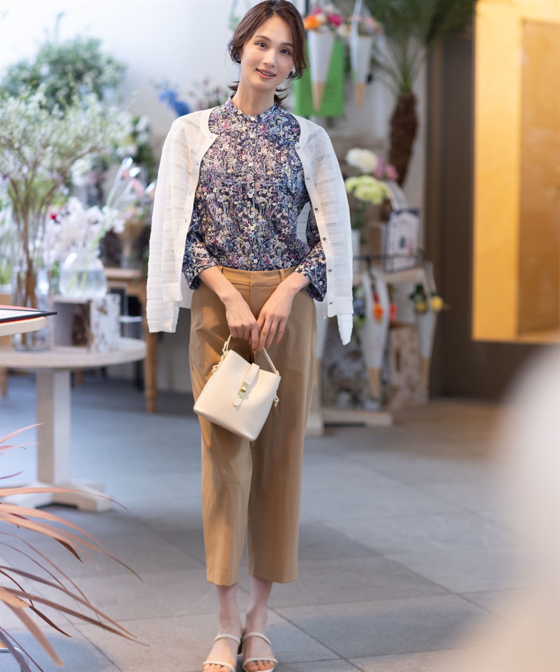 A/C DESIGN BY ALPHA CUBIC 【Liberty】リバティプリントスタンドカラーシャツ_sub_7