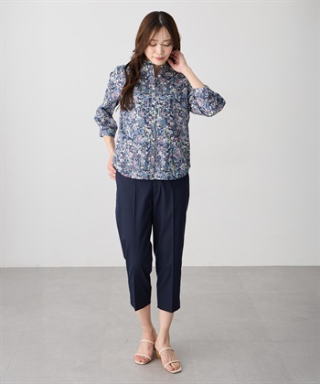 A/C DESIGN BY ALPHA CUBIC 【Liberty】リバティプリントスタンドカラーシャツ_subthumb_9