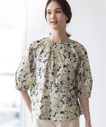 A/C DESIGN BY ALPHA CUBIC 【Liberty】リバティプリントタックスリーブブラウス_subthumb_2