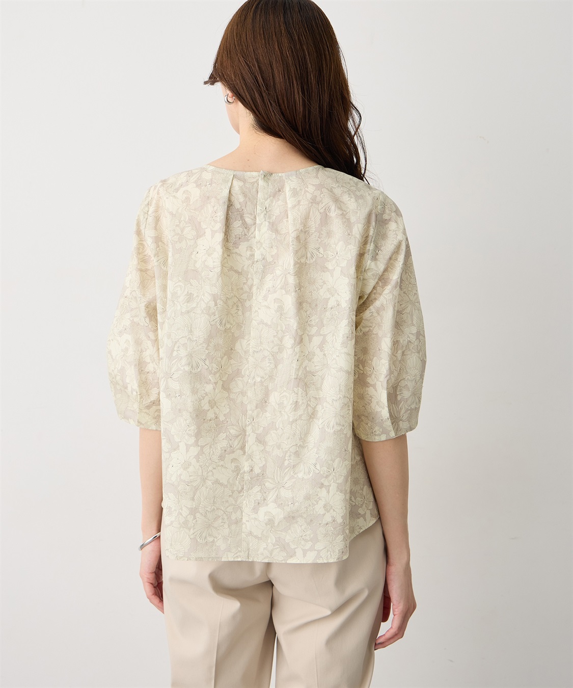 A/C DESIGN BY ALPHA CUBIC 【Liberty】リバティプリントタックスリーブブラウス_sub_6