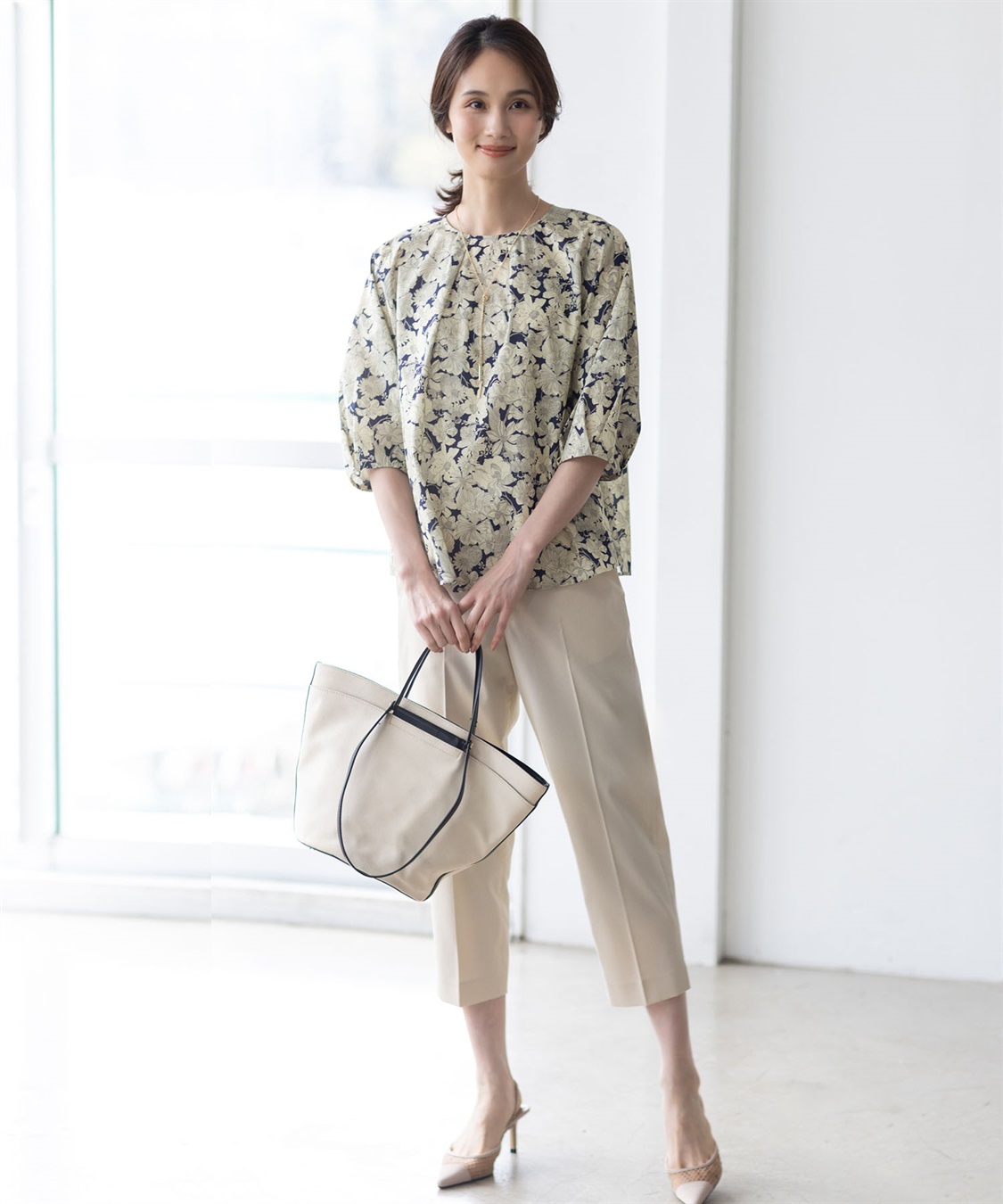 A/C DESIGN BY ALPHA CUBIC 【Liberty】リバティプリントタックスリーブブラウス_sub_8